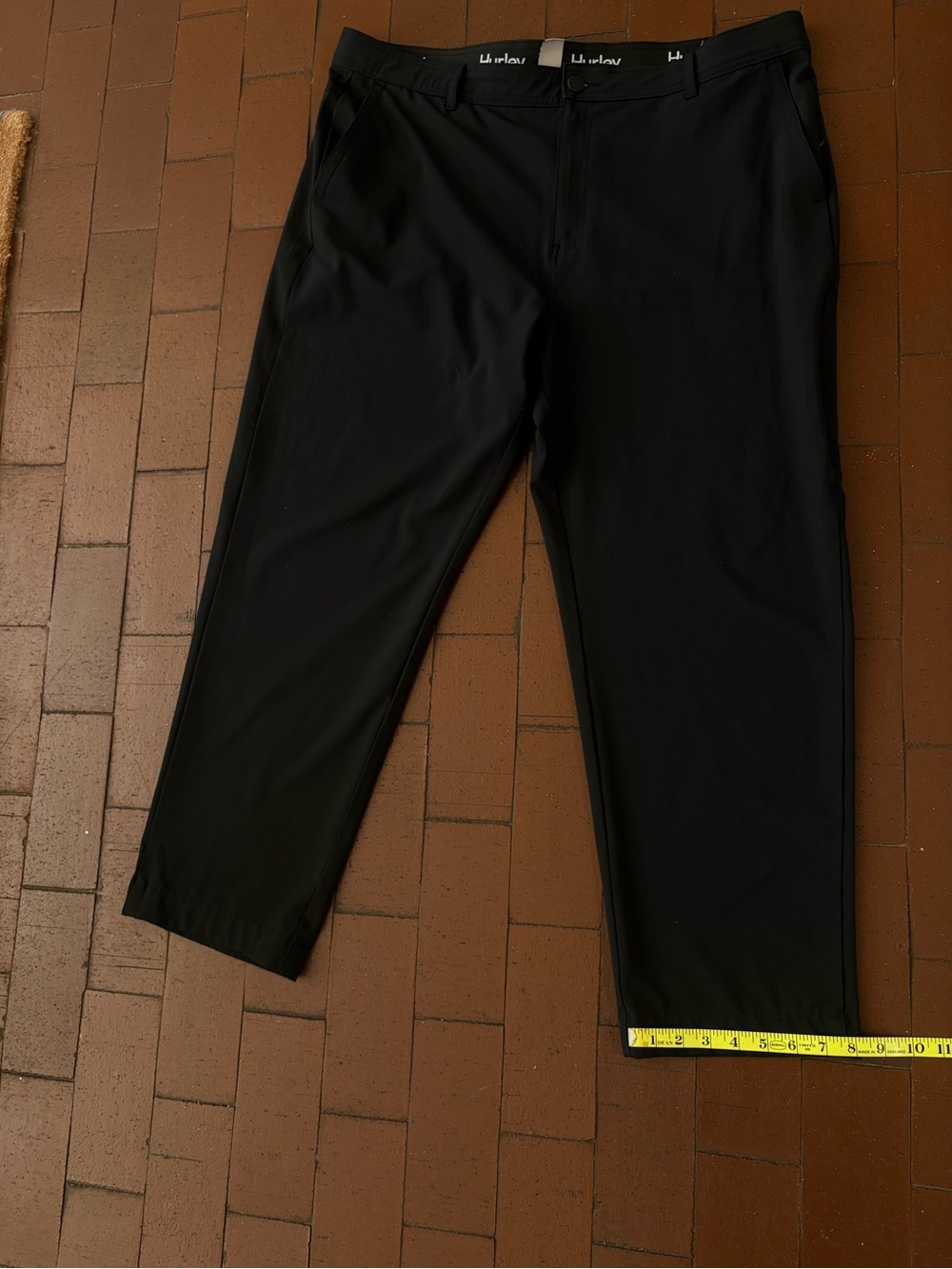 Hurley mens black hybrid performance stretch pants 40x32 - Picture 7 of 10